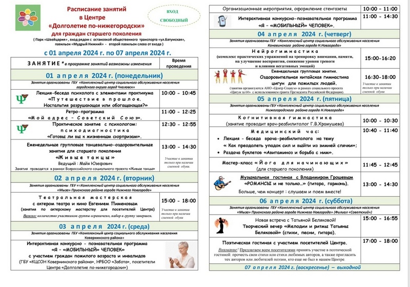 Долголетие по-нижегородски