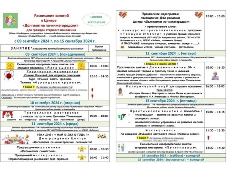 Долголетие по-нижегородски