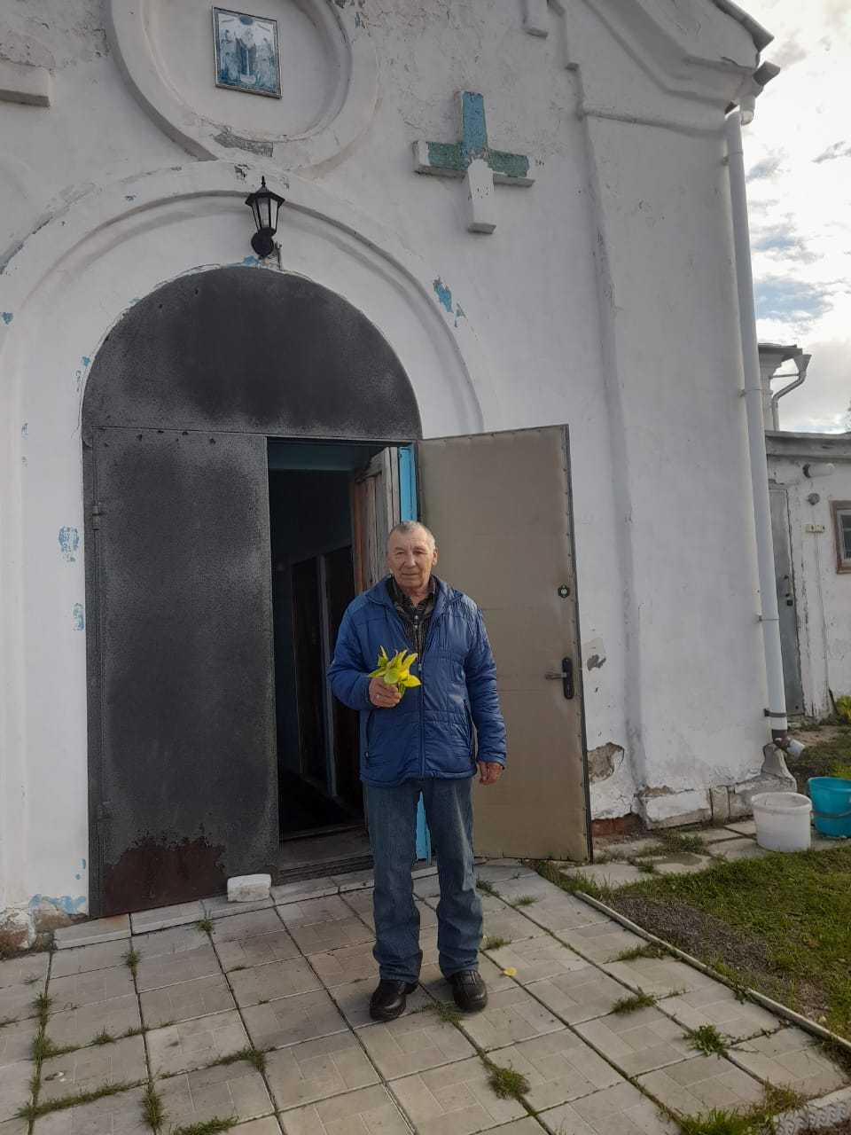 Посещение церковной службы в с.Большие Печёрки 